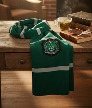 Disguise Harry Potter Wizarding World Slytherin Scarf Green Gray Costume NEW